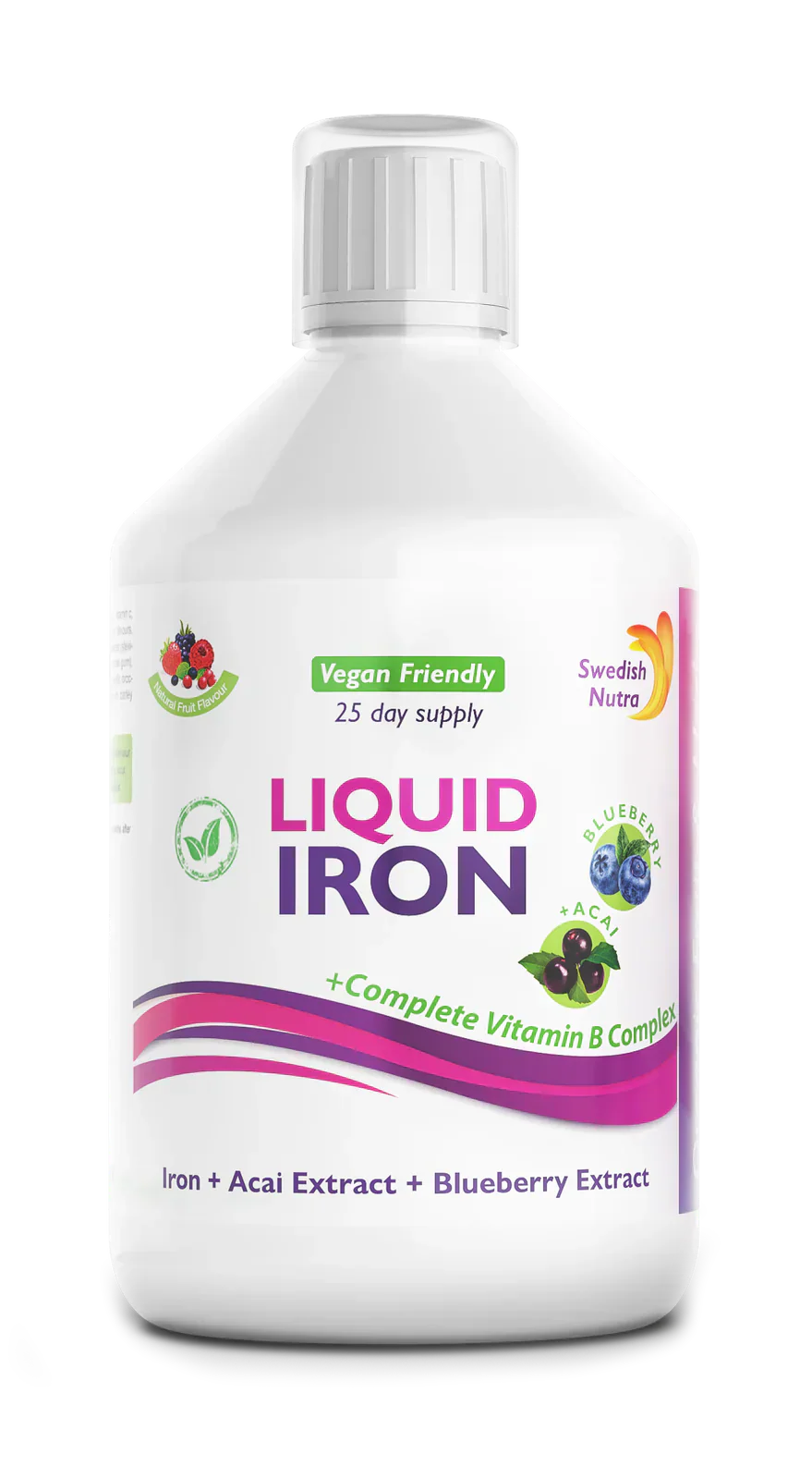 Eisen mit B-Komplex und Bio-Frucht- und Kräuterextrakt 500 ml /Vegan/