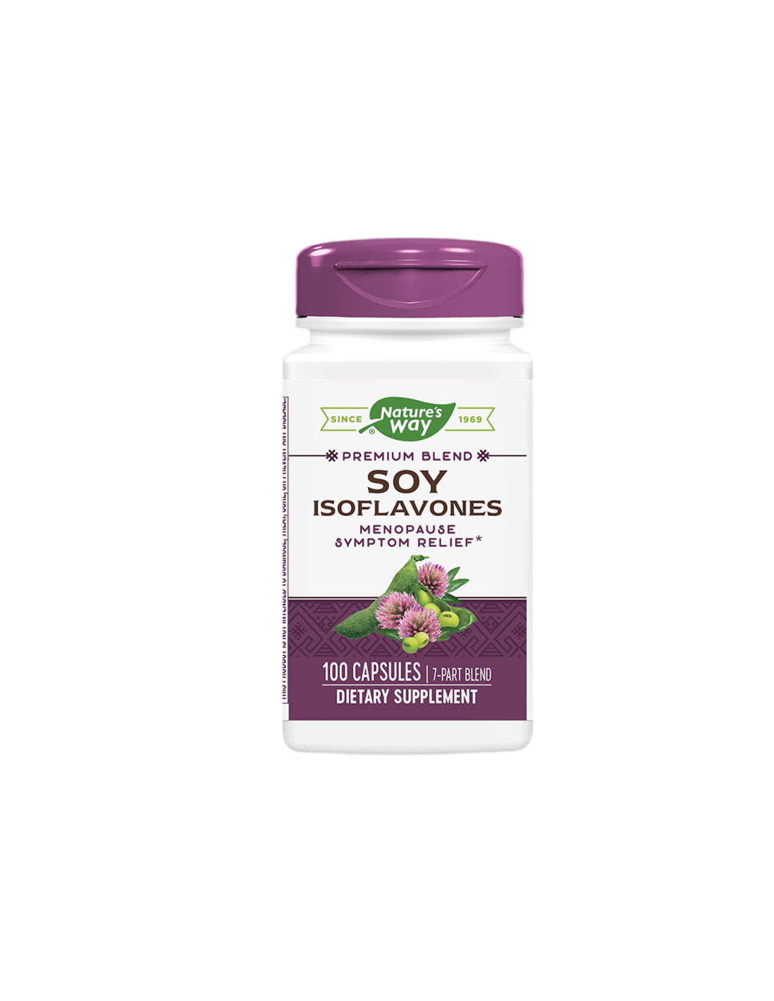 Soja-Isoflavone – Premium-Formel – Für die Wechseljahre, 500 mg, 100 Kapseln