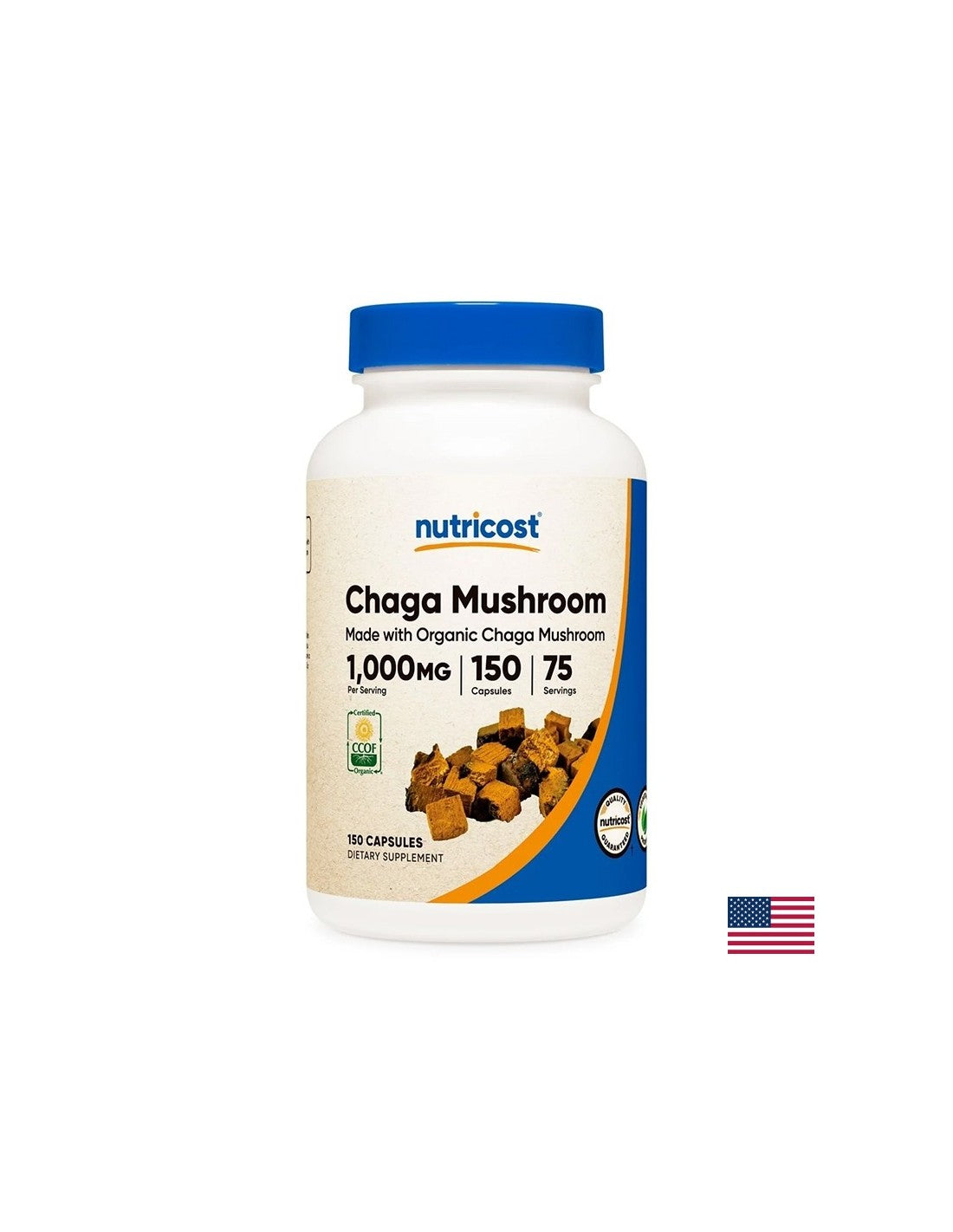 Immunität und Energie – Chaga-Extrakt 500 mg, 150 Kapseln