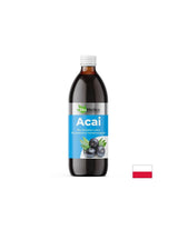 Acai-Saft (Asai) mit Camu-Camu und natürlichem Vitamin C – Kraftvolles Antioxidans, 500 ml, 10 oder 20 Dosen
