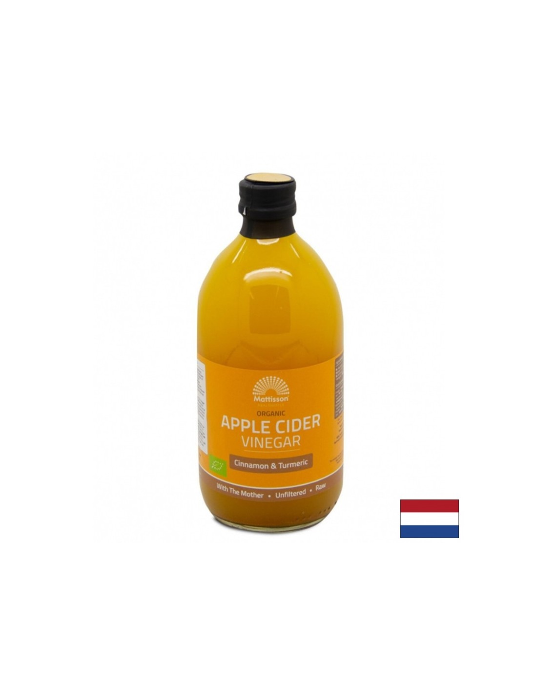 Bio-Apfelessig mit Zimt und Kurkuma, 500 ml <tc>Mattisson Healthstyle</tc>