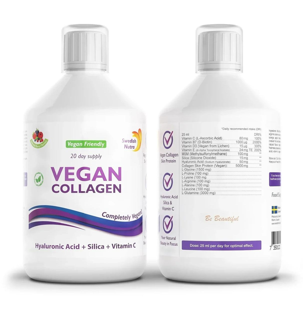 Flüssiges veganes Kollagen 5000 mg x 500 ml