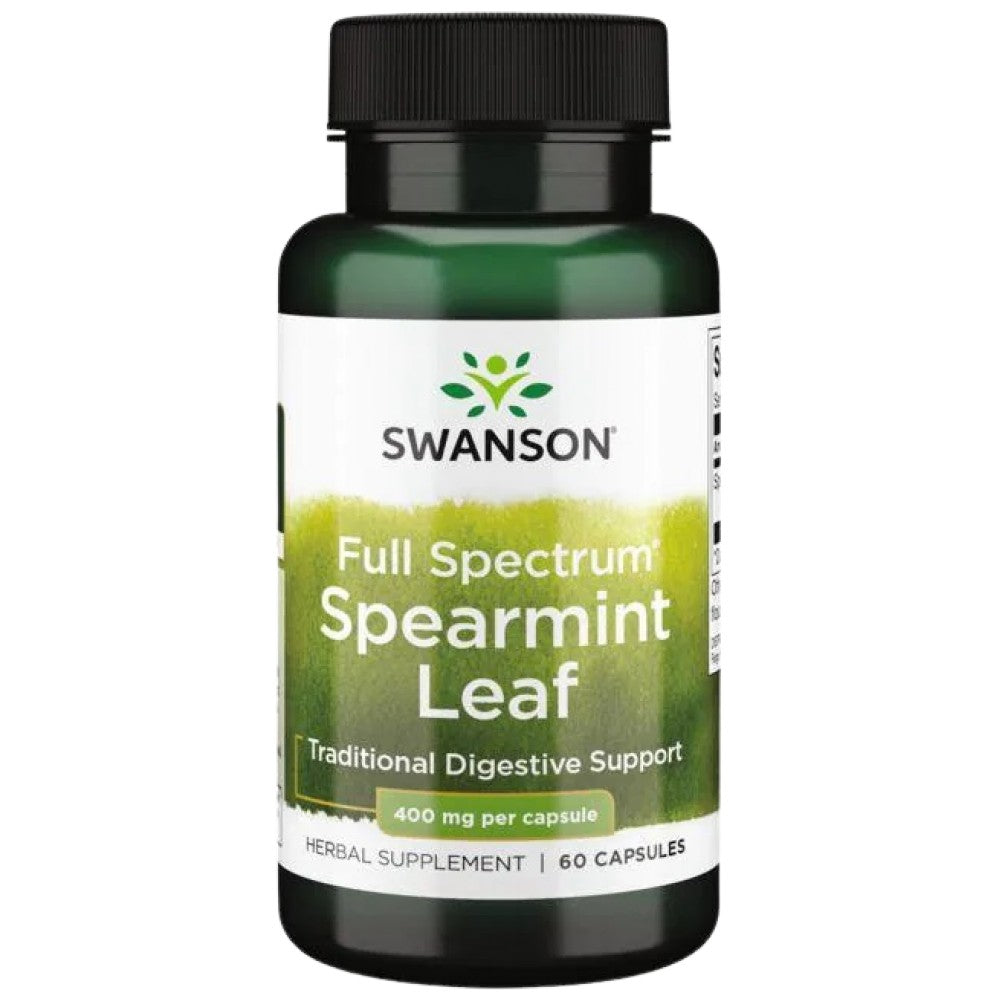 Vollspektrum -Spearmintblatt 400 mg 60 Kapseln