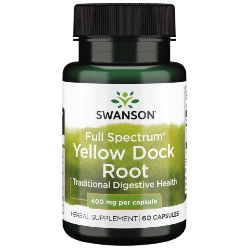 Volles Spektrum gelbe Dock Root 400 mg 60 Kapseln