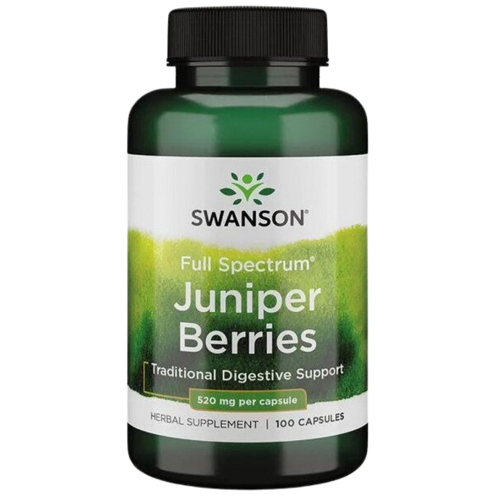 Vollständige Spektrum -Juniper -Beeren 520 mg 60 Kapseln