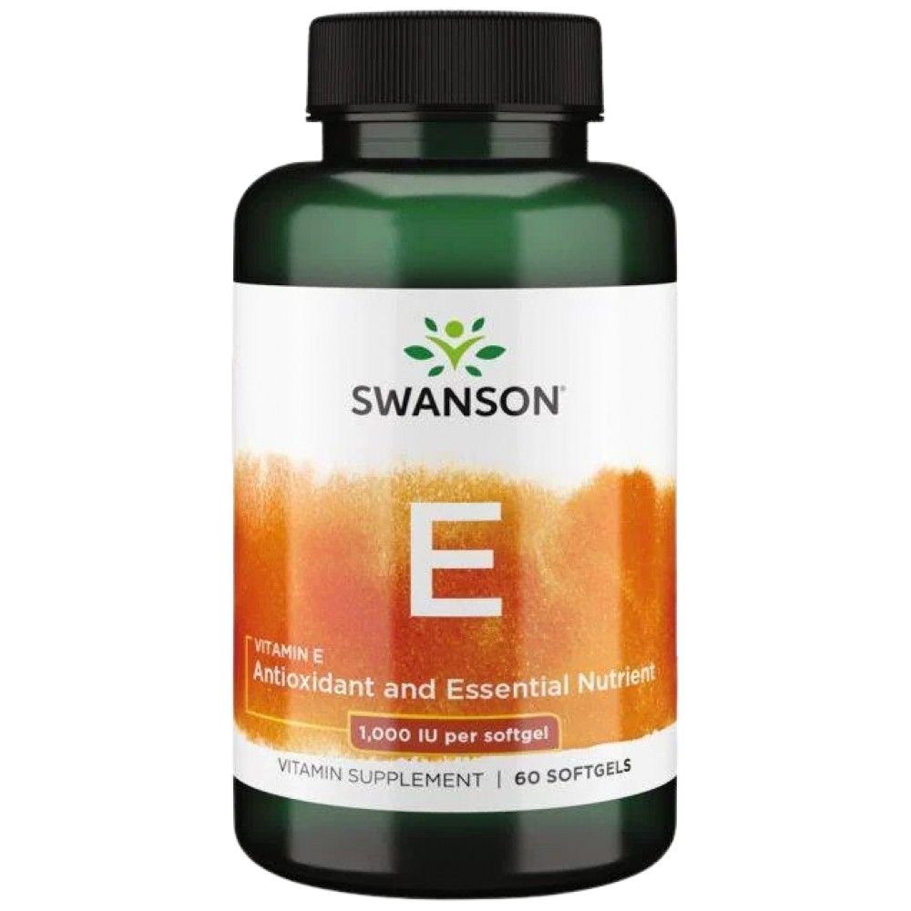 Natural Vitamin E 1000 IU - 60 Gelkapseln