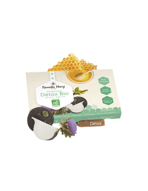 Ampoules Détox Bio Artichaut-Radis noir / Detox bio with artichoke, black turnip, honey and propolis / 10 ampoules Famille Mary - Nutra Best Europe