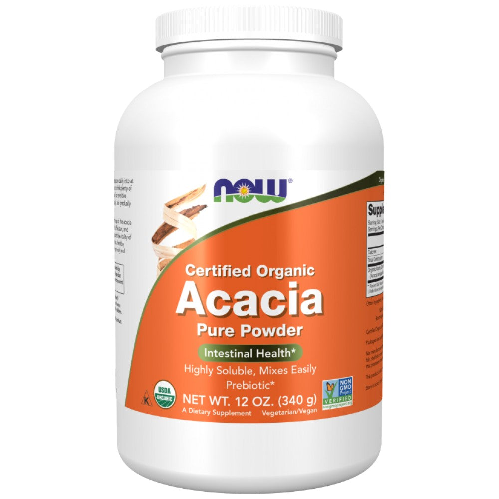Acacia Faser reines Pulver | Zertifiziert organisch - 340 Gramm