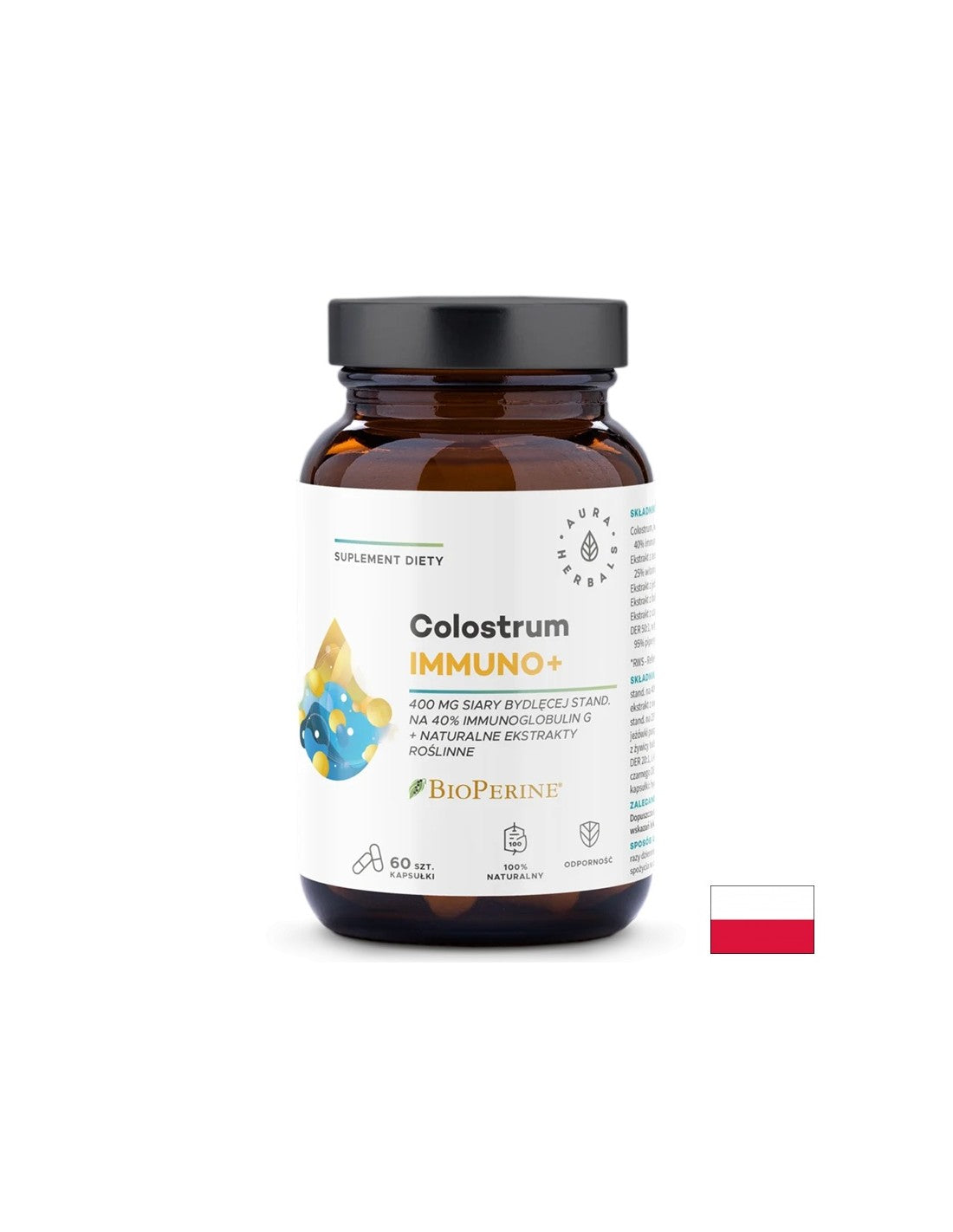 Colostrum Immuno + BioPerin, 60 Kapseln