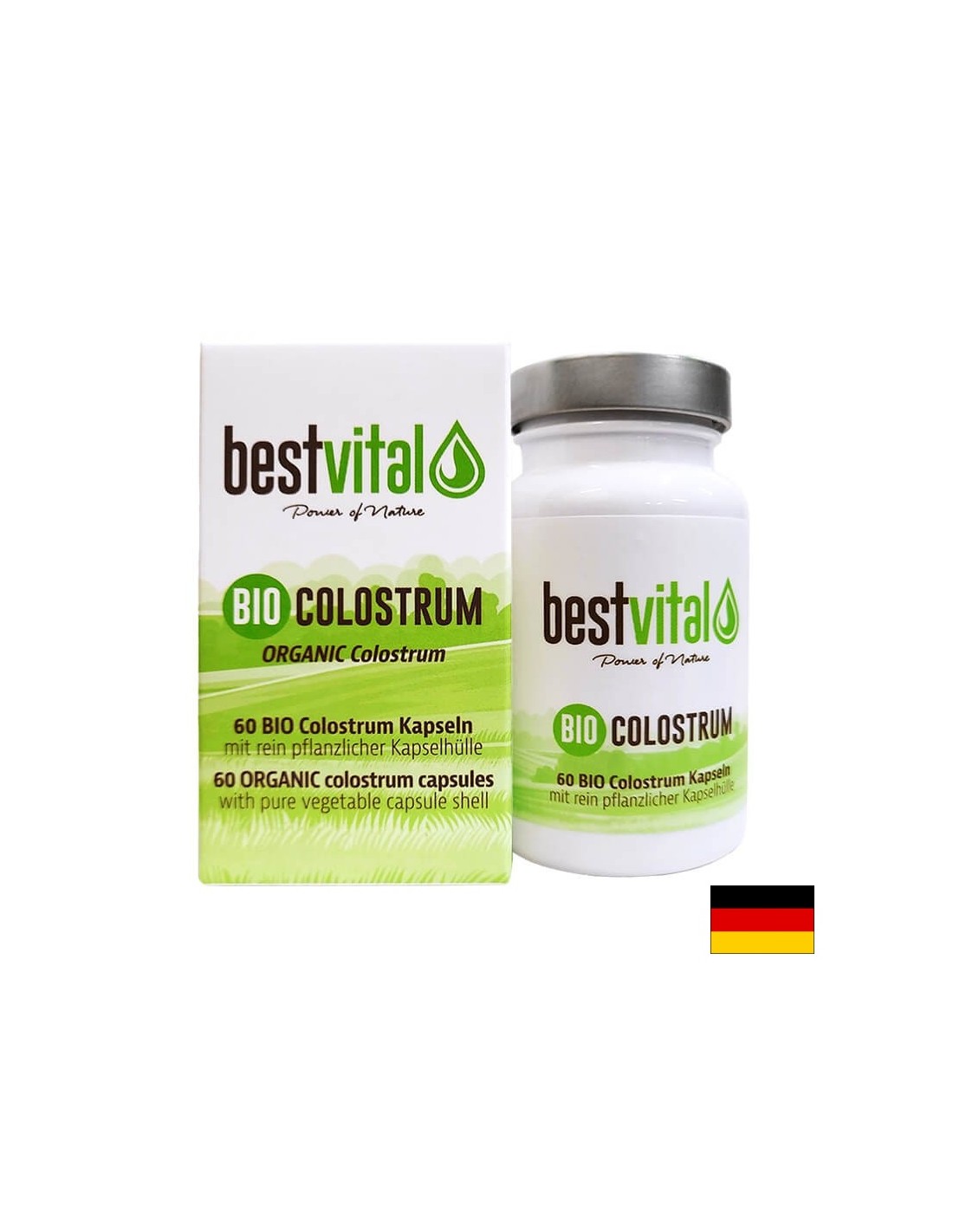 Starke Immunität und Vitalität – Bio-Kolostrum, 60 Kapseln