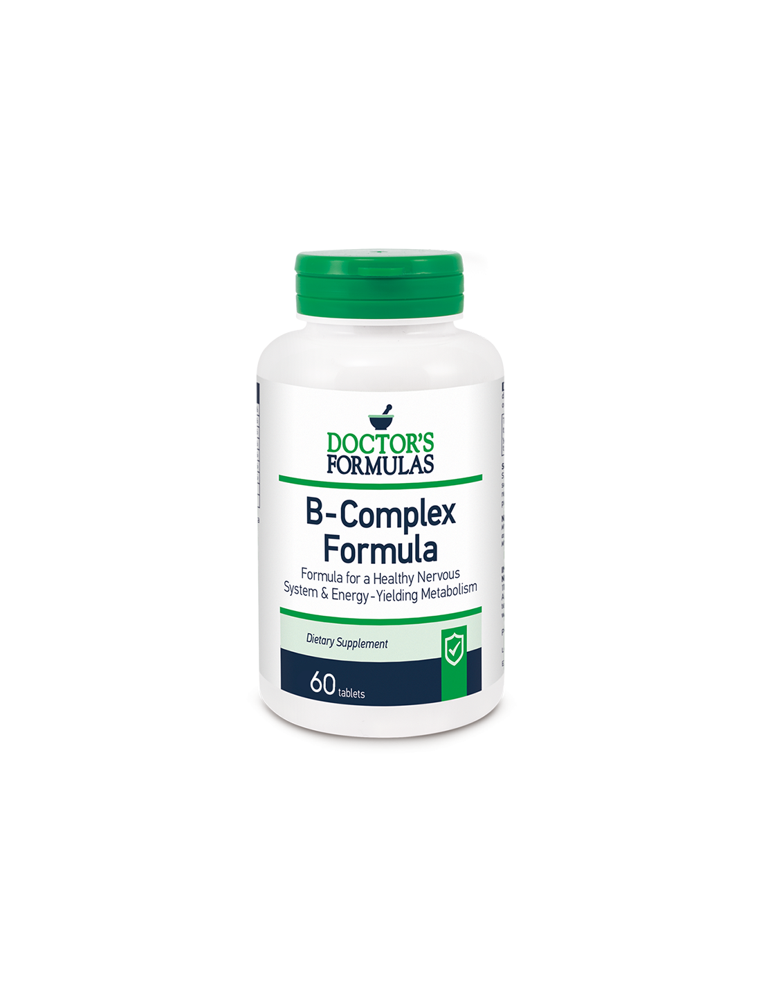 Vitamin-B-Komplex-Formel – Energie, Nervensystem, 60 Kapseln Doctor's Formulas