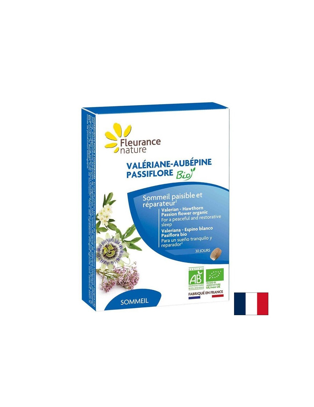 Stress und gute Laune – Baldrian, Passionsblume und Weißdorn, 60 Tabletten
