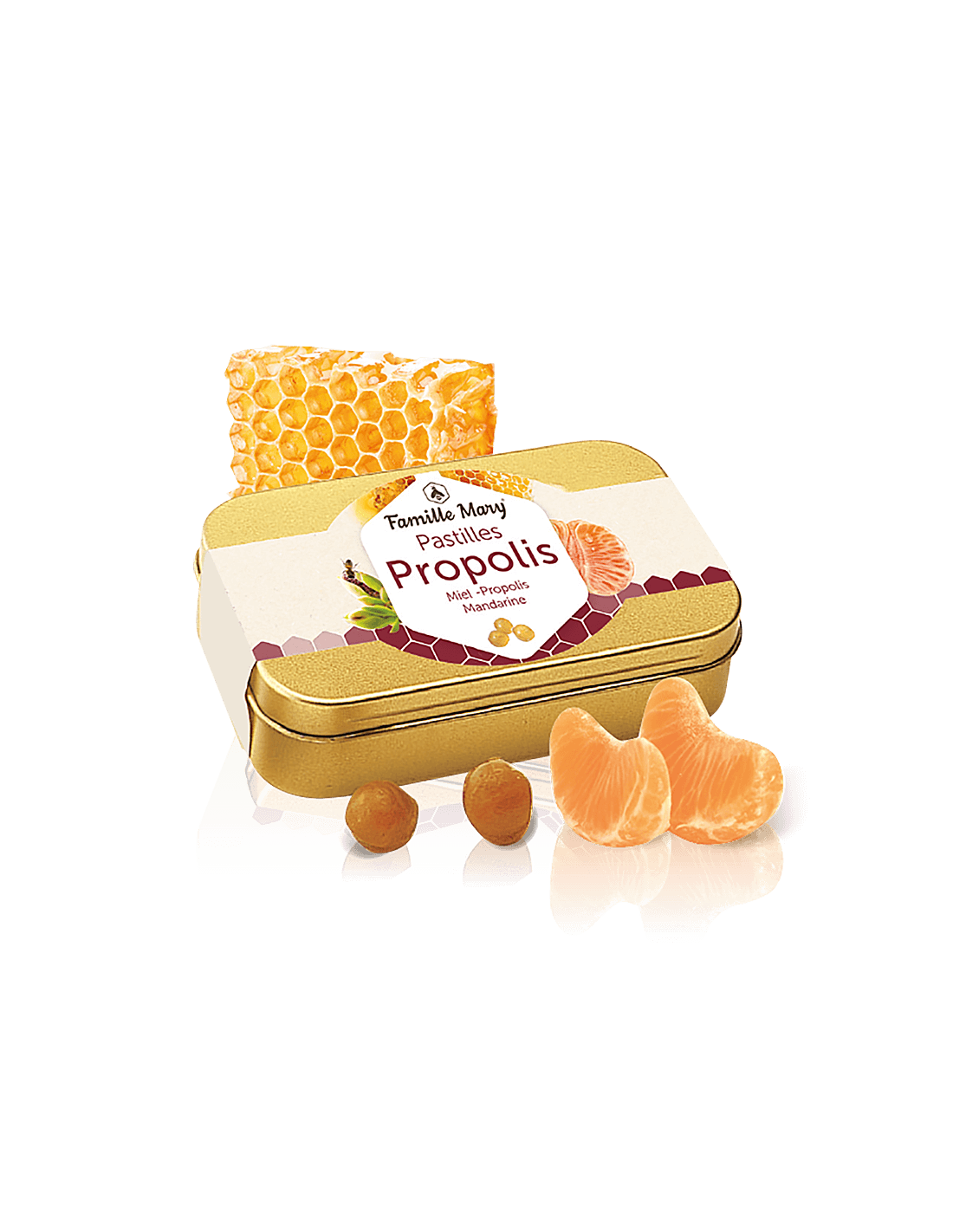 Lutscher mit Honig und Propolis, Mandarinengeschmack, 60 g