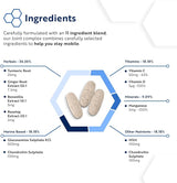 Gelenkkomplex mit Glucosamin, Chondroitin, MSM und Mangan - 180 Tabletten (6 Monate Aufnahme)