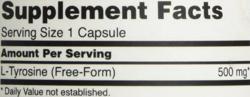 L -Tyrosin 500 mg - 60 Kapseln