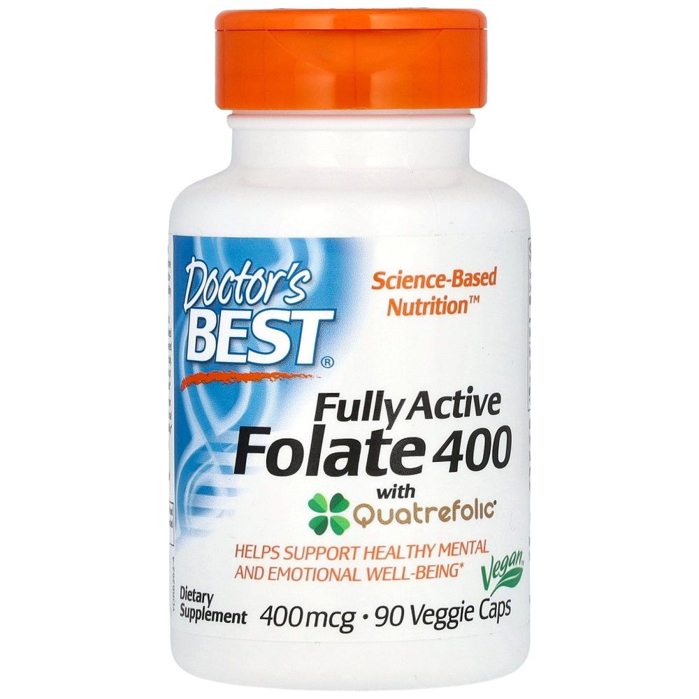 Bester vollständig aktiver Folsäure 400 mcg - 90 Kapseln