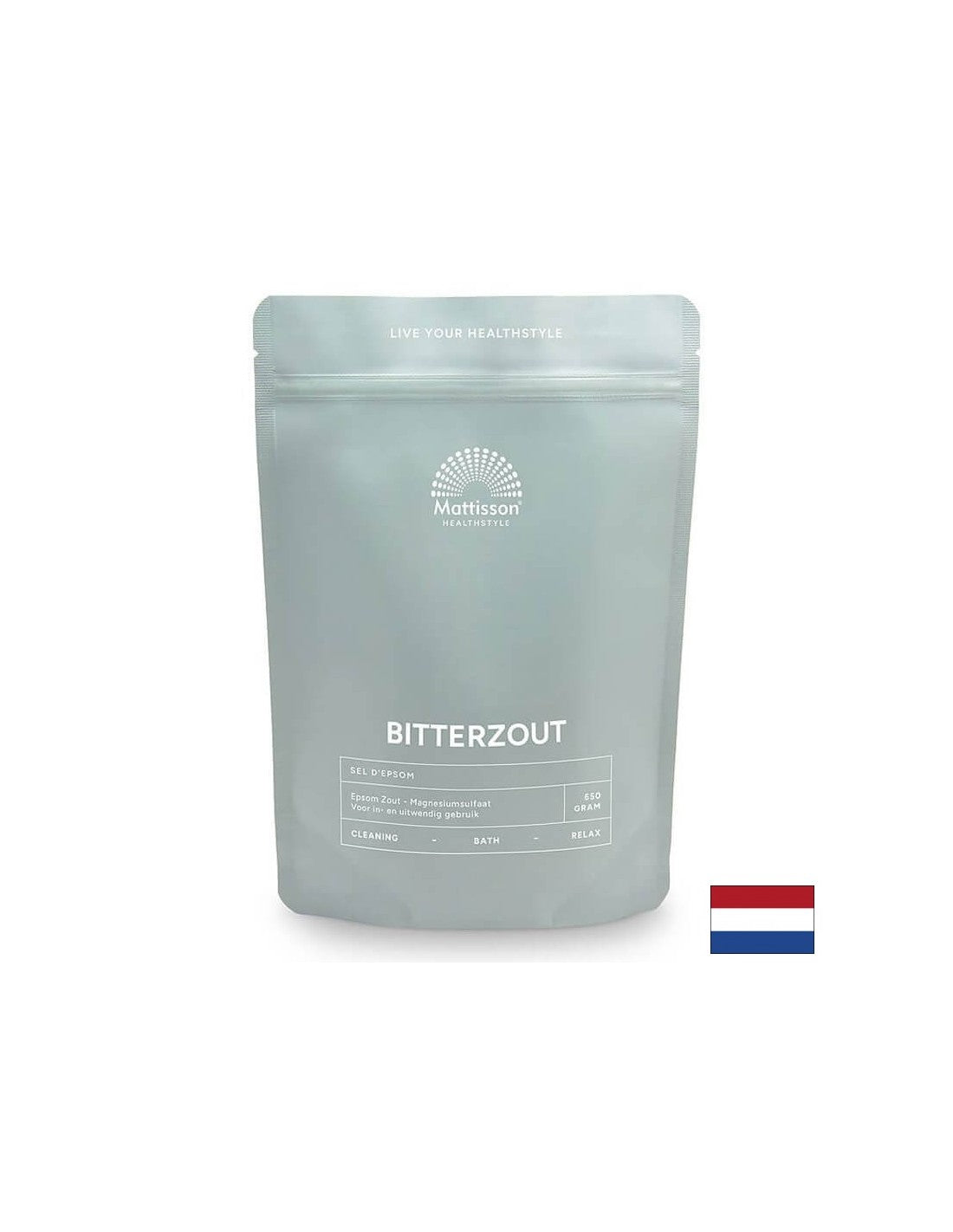 Bittersalz (Magnesiumsulfat), 650 g <tc>Mattisson Healthstyle</tc>