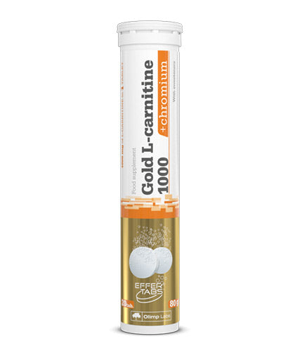 Gold L -Carnitin 1000 + Chrom / 20 sprudelnde Registerkarten - 0