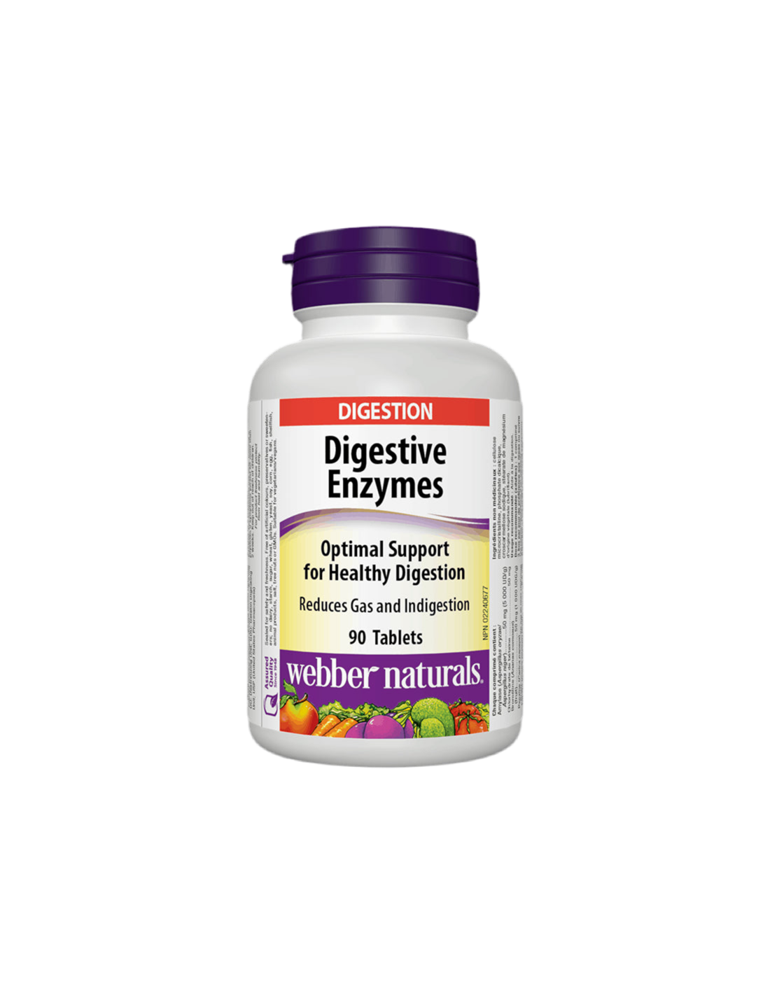Verdauungsenzyme x 90 Tabletten <tc>Webber Naturals</tc>