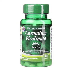 Chromium Picolinate 200 mcg - 100 Tablets - Nutra Best Europe