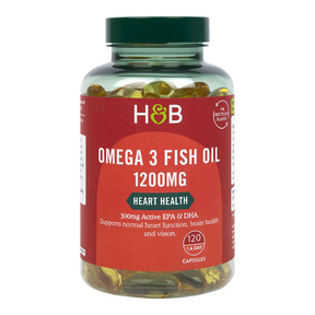 Omega-3 concentrated fish oil (Omega 3 Fish Oil) 1200mg 120 capsules HOLLAND & BARRETT - Nutra Best Europe
