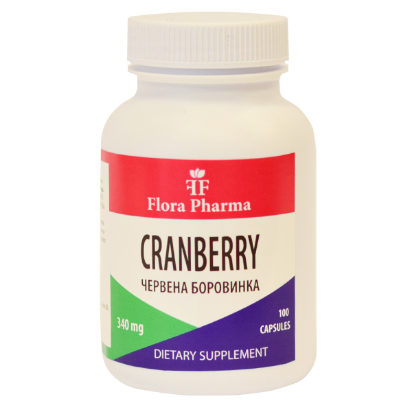 Cranberry 680 mg (Vaccinium vitis idaea) /100 Kapseln, 50 Dosen/ FLORA FARMA