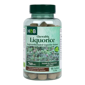 Liquorice Root 380mg 90 Chewable Tablets HOLLAND & BARRETT - Nutra Best Europe
