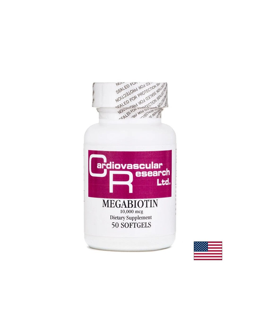 Haare, Haut und Nägel – Mega Biotin (Vitamin B7), 10.000 µg x 50 Softgelkapseln