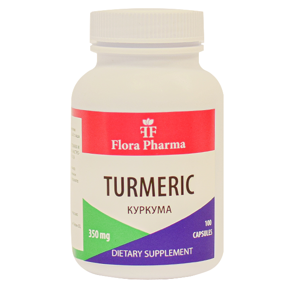 Kurkuma 700 mg (Curcuma longa) /100 Kapseln, 50 Dosen/ FLORA PHARMA