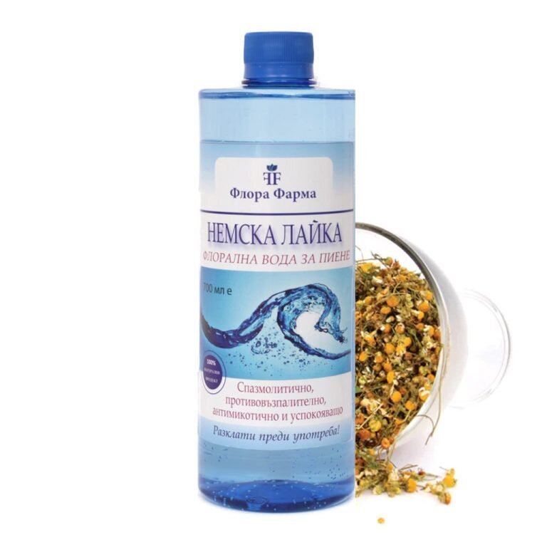 Natürliches Blütenwasser aus DEUTSCHER KAMILLE 700ml FLORA FARMA
