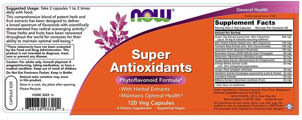 Super -Antioxidantien - 120 Kapseln