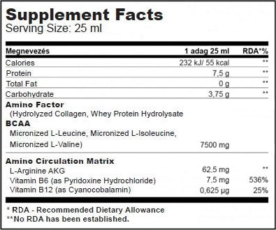 Flüssige Amino 25ml. / 20 Ampere. - 0,500 kg