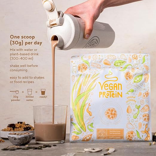 Veganer Protein - Keksteiggeschmack (600 g) von Alpha Foods