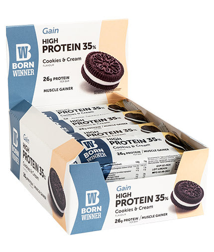 Gewinne 35% hoher Proteinstange - 12 x 75 Gramm