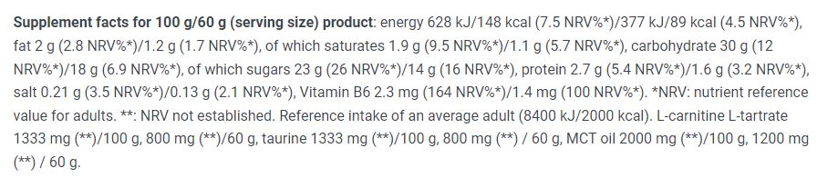 Energiegel / 60 g