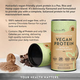 Veganes Protein + Enzyme - 750 g (Schokolade) <tc>Nutravita</tc>