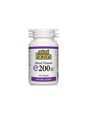 Vitamin E 200 IU Natural Source Tocopherol - 90 capsules - Nutra Best Europe