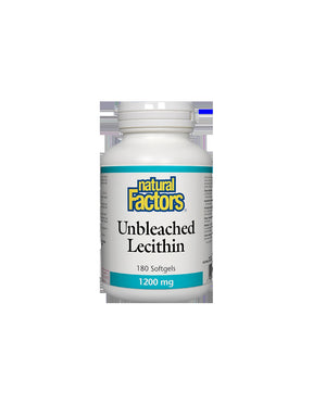 Lecithin Unbleached 1200 mg x 180 softgel capsules Natural Factors - Nutra Best Europe