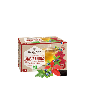 Infusion bio jambes legeres/ Tea for the venous system, 20 filter bags - Nutra Best Europe