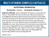 Multi -Vitamin -Komplex -Vitalität - 90 Kapseln