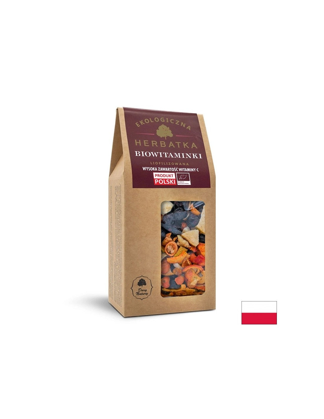 Gefriergetrockneter Tee aus Früchten und Kräutern, Bio, 80 g <tc>Dary Natury</tc>