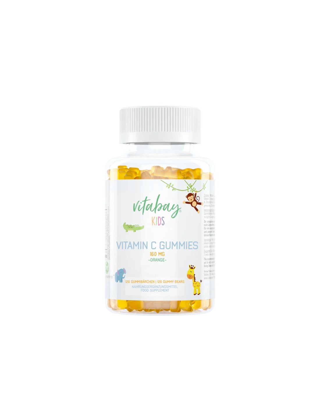 Immunität – Vitamin C für Kinder, 80 mg x 120 Geleetabletten, Orangengeschmack
