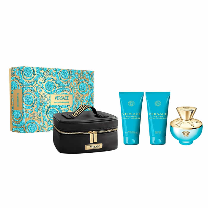 <tc>VERSACE</tc> Dylan Torquoise Eau de Toilette Spray 100 ml Set 4 Stück