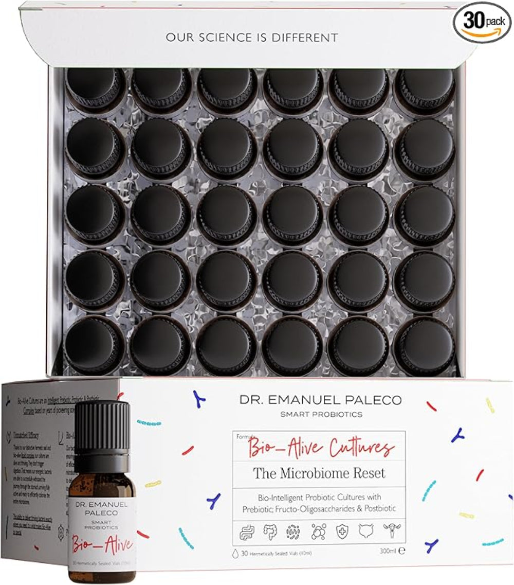 Tribiotische Bio–<tc>Alive</tc>® 300 KBE (probiotisch, präbiotisch und postbiotisch) 30 Dosen