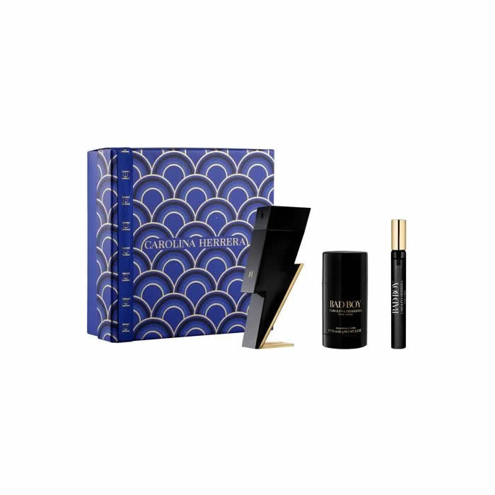 <tc>CAROLINA HERRERA</tc> Bad Boy Eau De Toilette Spray 100ml Set 3 Stück