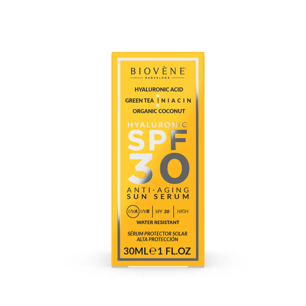Anti -Aging -Gesichts -Sonnenschutz -SPF 30 mit Hyaluronsäure - 30 ml
