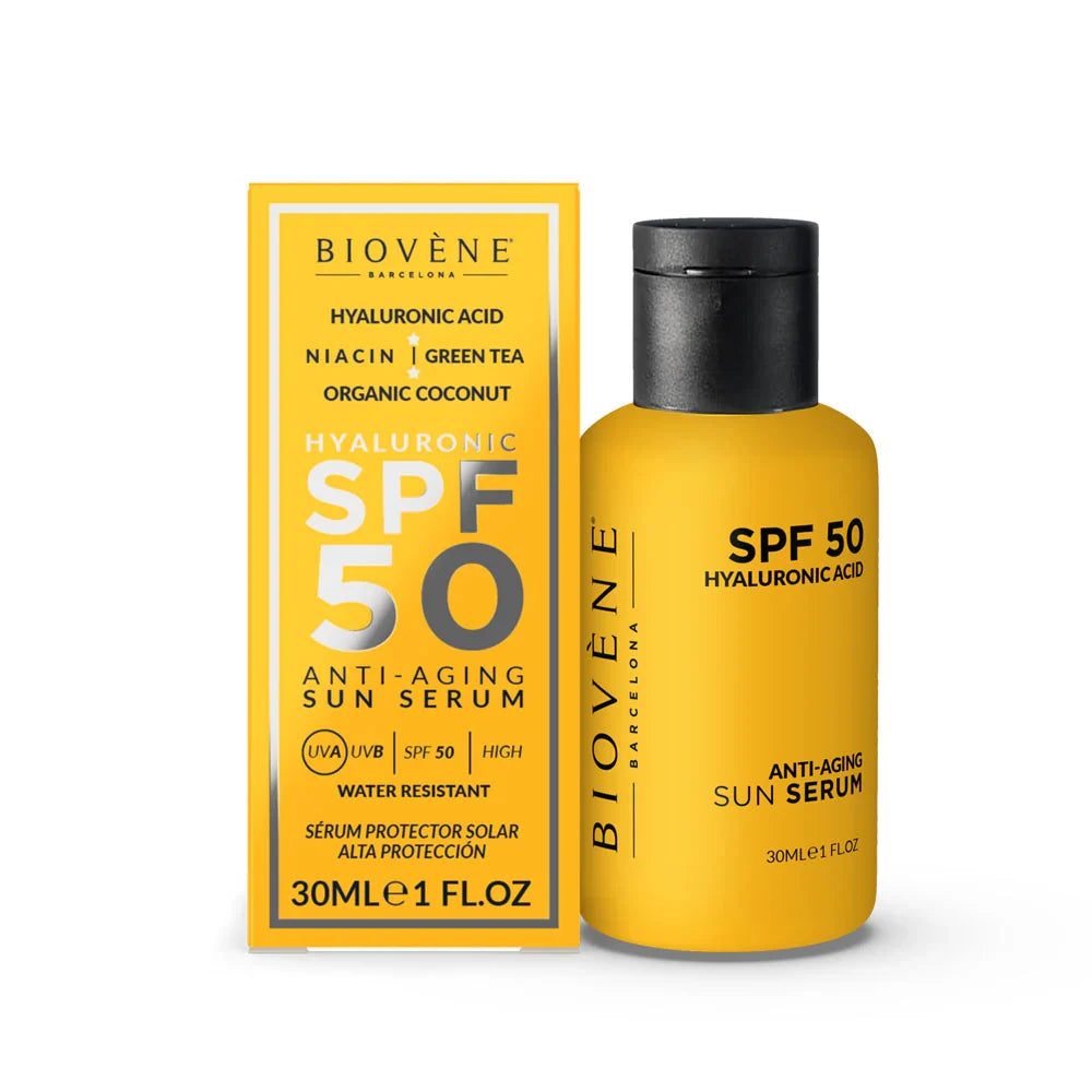 Anti -Aging -Gesichts -Sonnenschutz -SPF 50 mit Hyaluronsäure - 30 ml