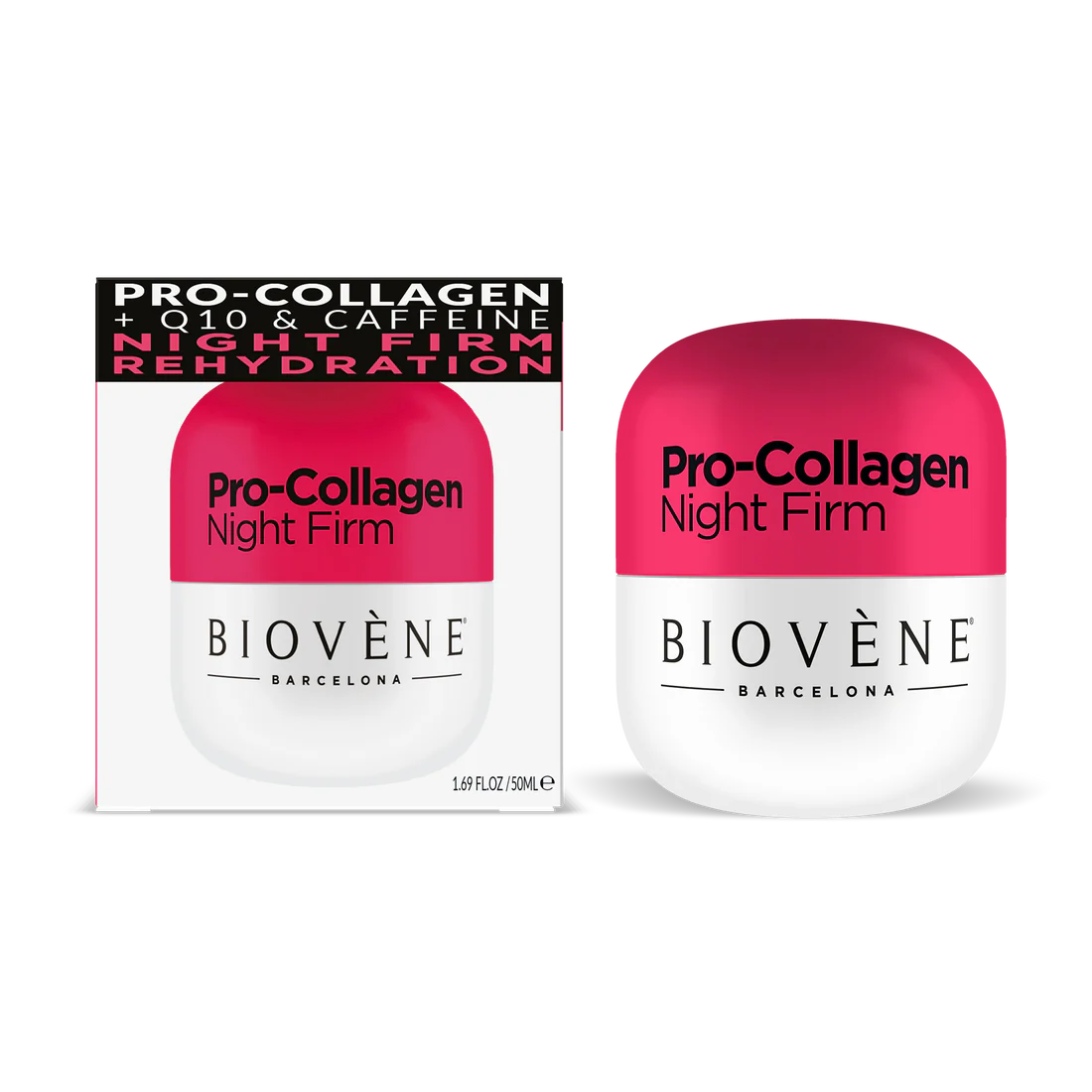Pro -Kollagen -Nachtcreme mit Kollagen zur Restaurierung und Glättung - 50 ml