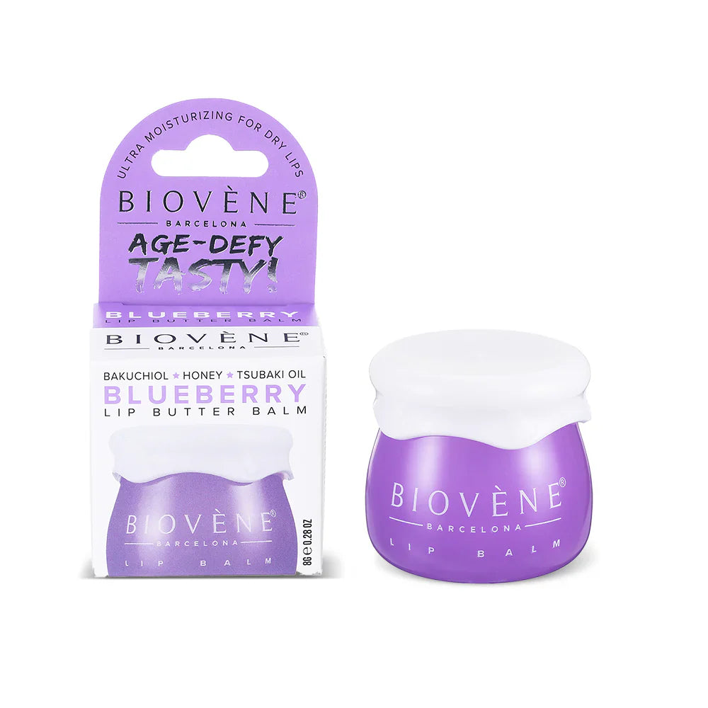 Lippenbalsam mit Blaubeere und Bakuchiol - Glättung und Nourishing - 8 Gramm