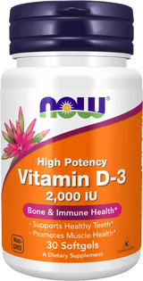 Jetzt Vitamin D3 / 2000 IU / 240 Gelkapseln